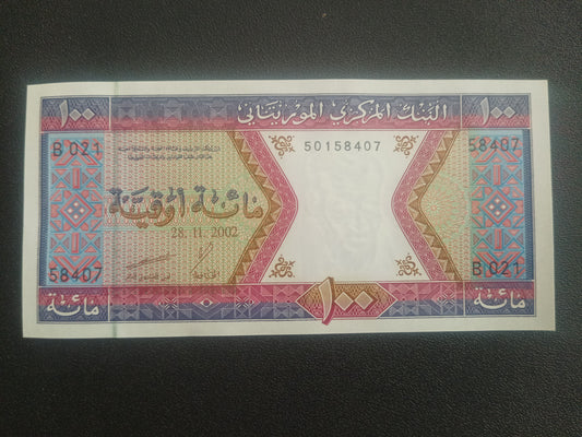 100 Ouguiya 2002 UNC - Mauritania