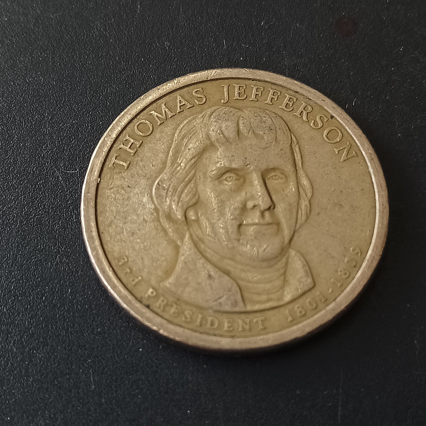 1 Dollar (Thomas Jefferson - 3rd President - 1801-1809) - U.S.A  Presidential $1 Coin Program