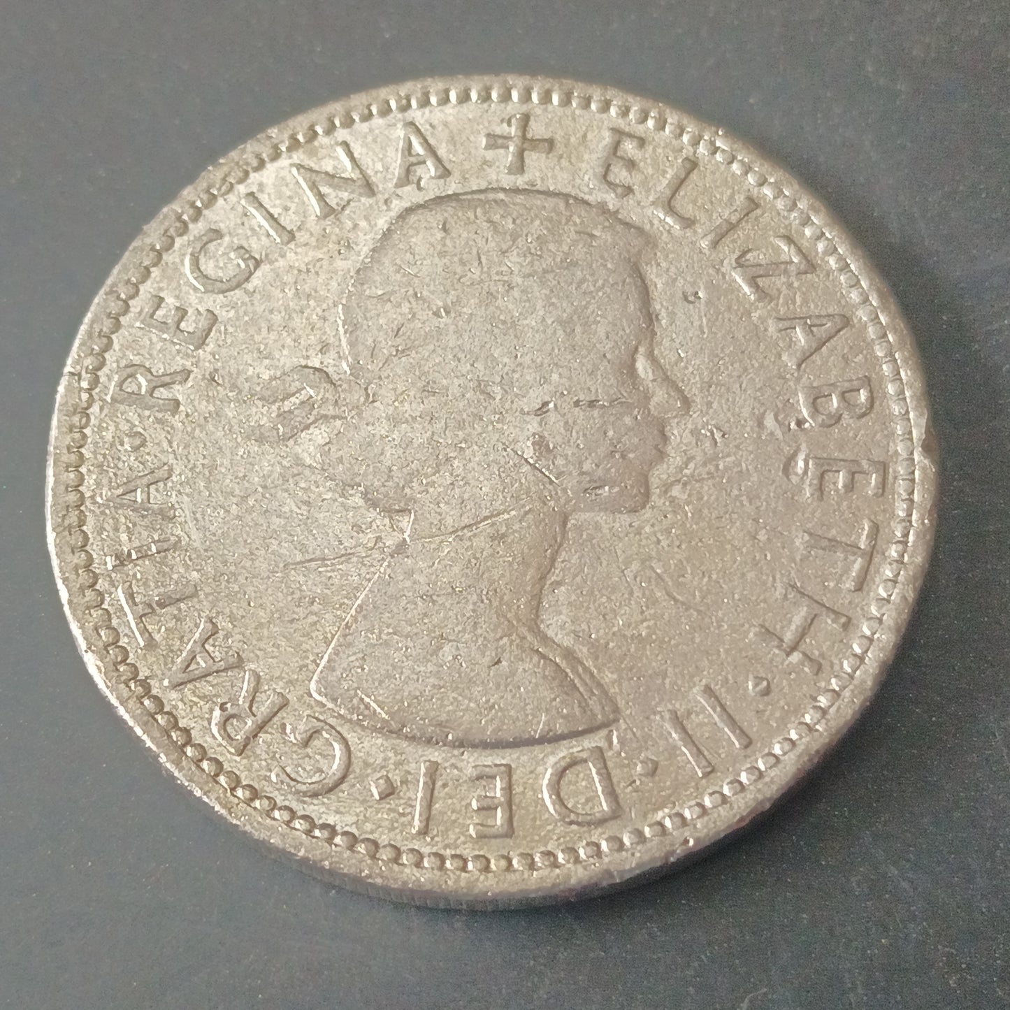 1/2 Crown 1960 - ElizabethII - United Kingdom (Ref: AUC1756)