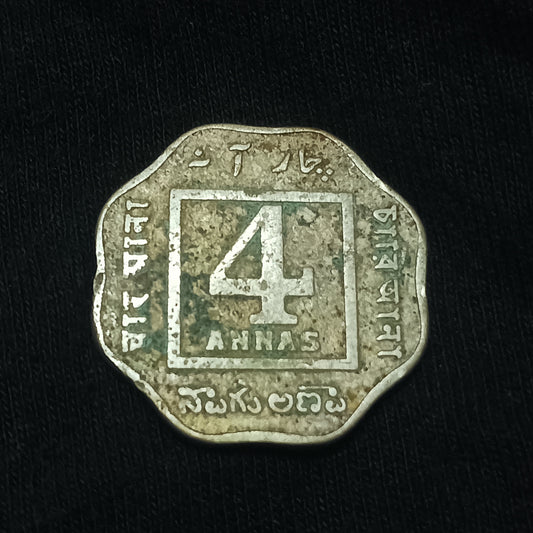4 Anna 1920 Calcutta Scarce (Ref : 140615)