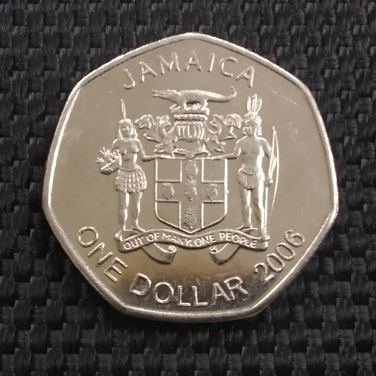 1 Dollar - Jamaica (Heptagonal random year)