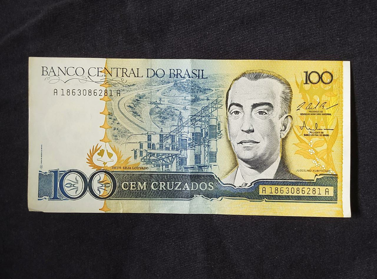 100 Cruzados UNC - Brazil