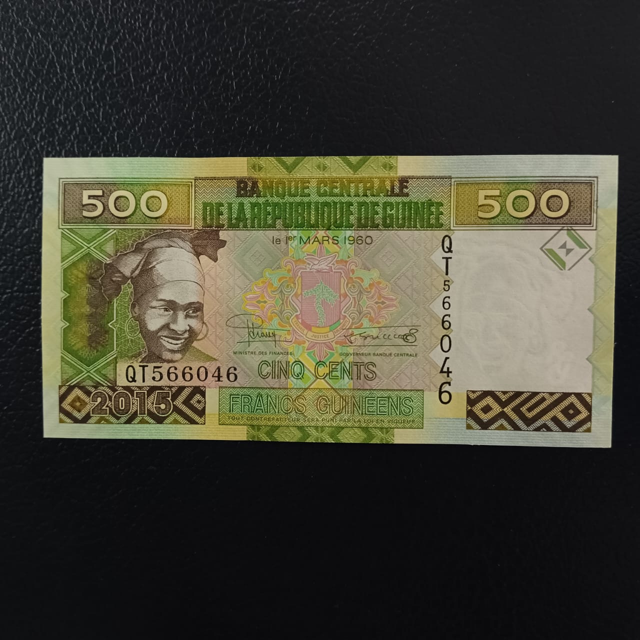 500 Francs 2015 UNC - Guinea