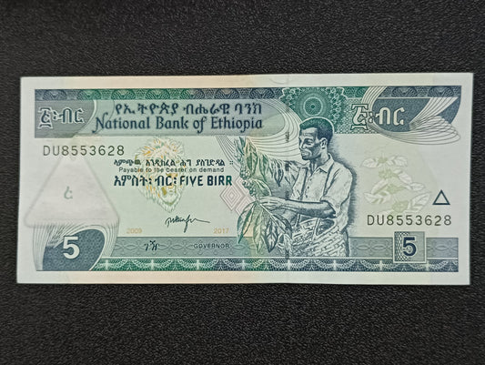 5 Birr UNC - Ethiopia