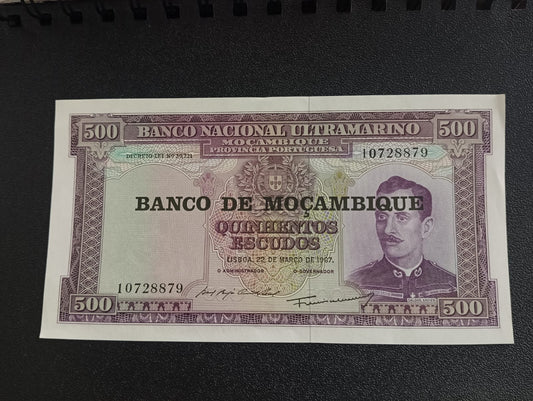 500 Escudo 1967 AUNC - Mozambique